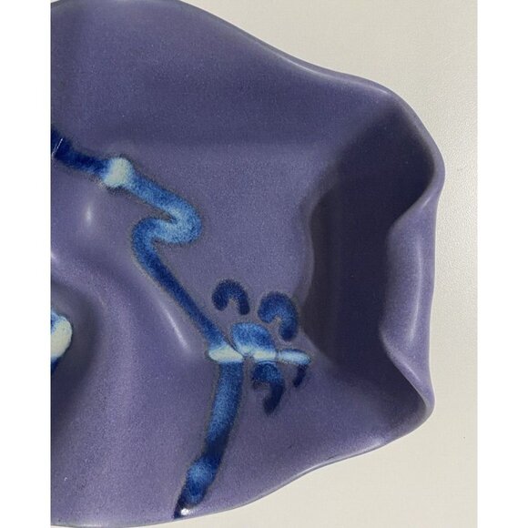 Hilborn Pottery By The Bay Pinch Wave Art Dish Handmade Canada Signed 11.5" - Picture 4 of 8